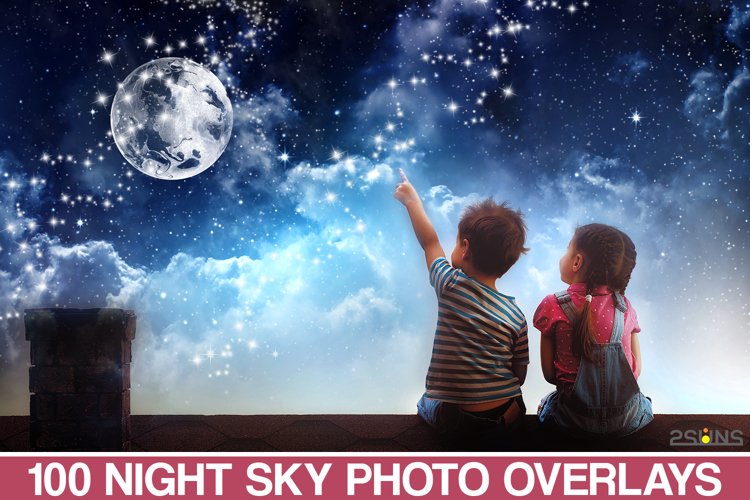 100 Night Sky Overlays MacOs – Bộ thư viện ghép trời đêm 1 100 night sky overlays