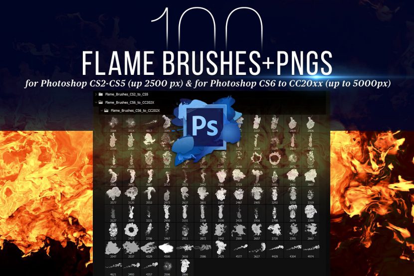 100 Photoshop MacOs Flame Brushes & PNGs 1 100 photoshop flame brushes pngs 830x553 1