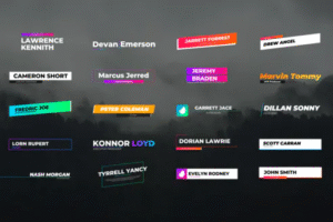 20 creative lower thirds for final cut