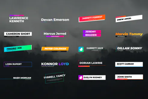 20 creative lower thirds for final cut