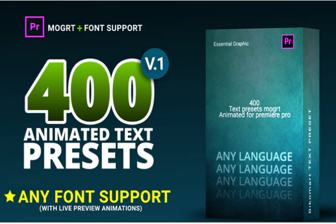 400 Text Preset For Premiere Pro MacOs 1 400 text preset for premiere pro