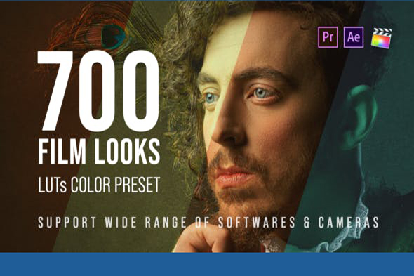 700 film looks e28093 lut color preset pack
