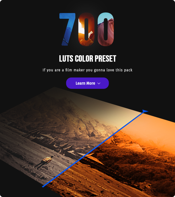 700 film looks lut color preset pack 1