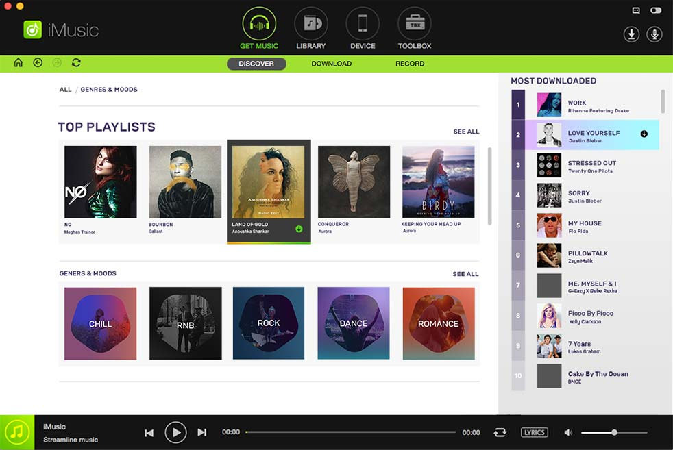 aimersoft imusic cho mac