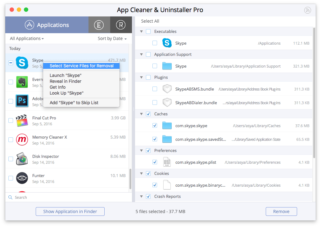 app-cleaner-pro-select-service-files app cleaner pro select service files