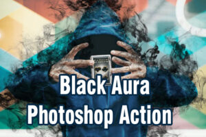 black aura photoshop action mac
