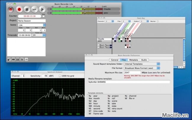 Boom Recorder Mac – Ứng dụng ghi âm chất lượng cao 1 boom recorder