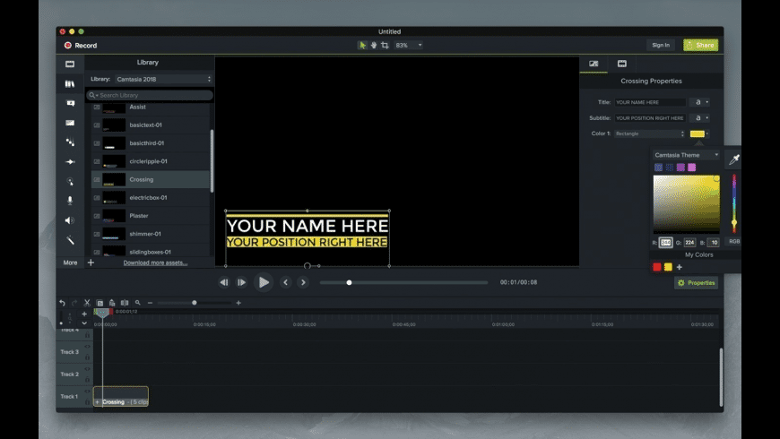 camtasia screenshot