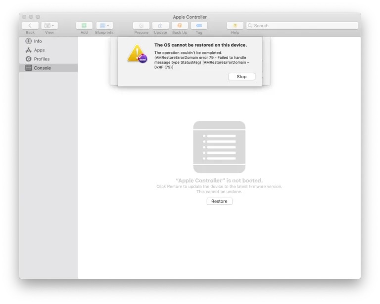 dfu-restore-error dfu restore error