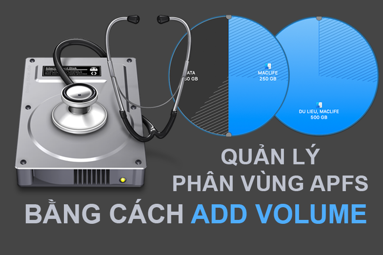 Chia/gộp ổ cứng macOS High Sierra MacOs 10.13+ 1 disk utility