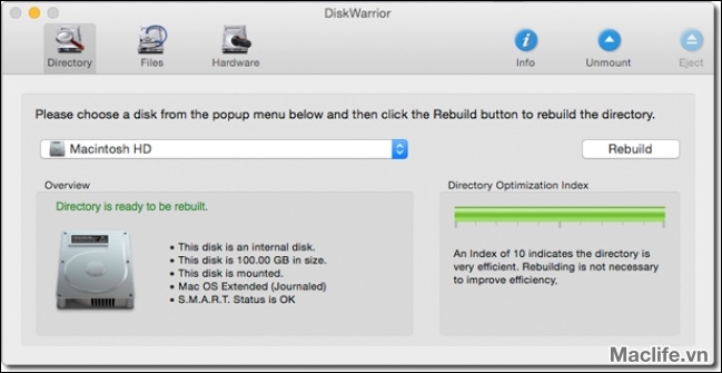 Disk Warrior Mac – Sửa lỗi ổ cứng 1 disk warrior