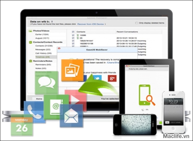 EaseUS MobiSaver macOS – Công cụ khôi phục dữ liệu trên iPhone, iPad, iPod. 1 easeus mobisaver mac