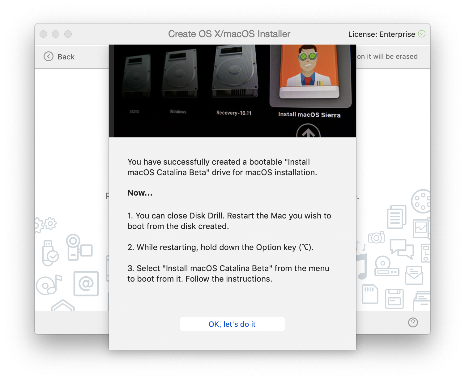 huong dan tao bo cai macos dung disk drill 11 1
