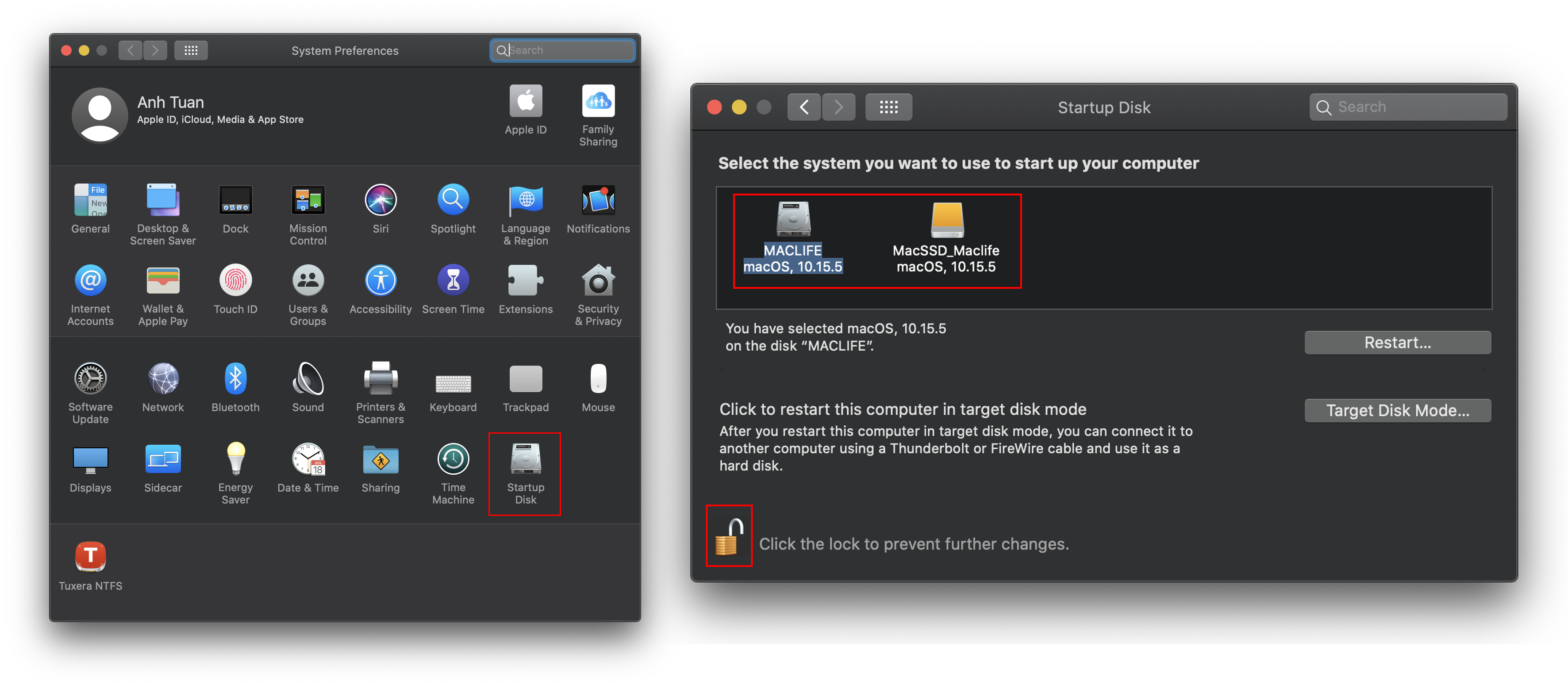 huong dan cai macos len o cung ngoai 9