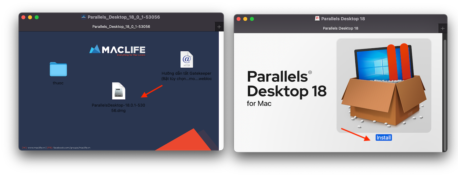 install parallel18 2