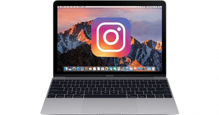Hướng dẫn đăng ảnh và video lên Instagram MacOs trên MacBook. 1 macbook instagram 830x436 1