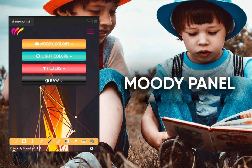 Hướng dẫn cài đặt Moody Photoshop macOS Panel - Plugin Blend màu 1 moody photoshop panel 830x553 1