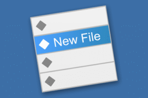 new file menu icon