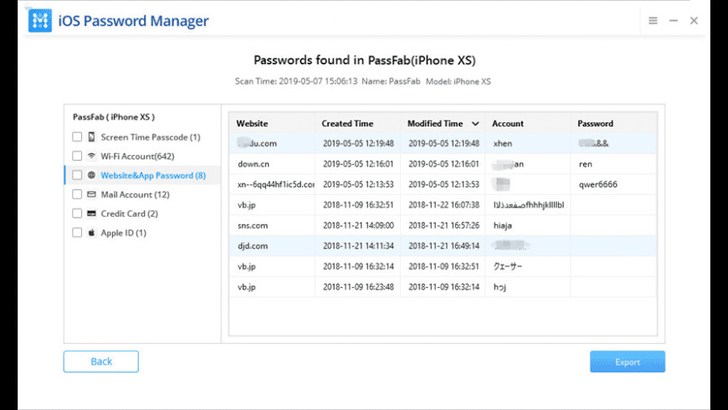 passfab ios password manager 2