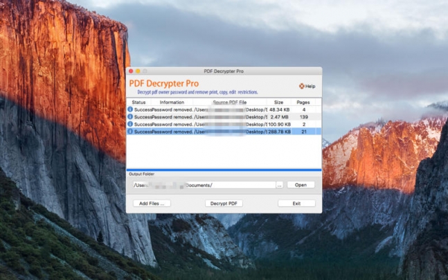PDF Decrypter Pro macOS – Gỡ mật khẩu file PDF 1 pdf decrypter pro mac