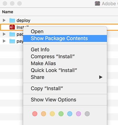 show package contents 7 3