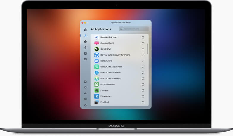 smart mac start menu to easily manage your mac