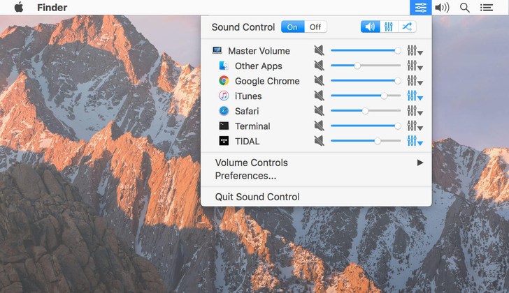sound control mac