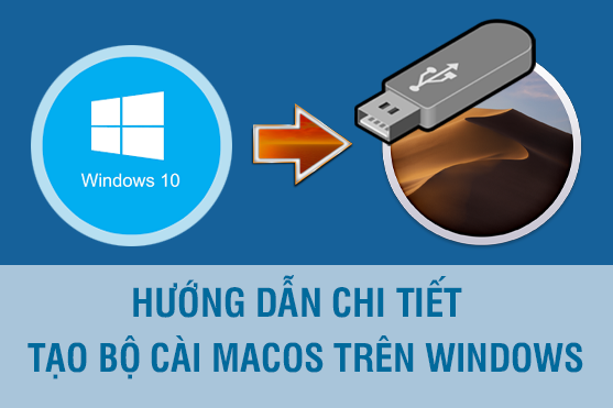 Hướng dẫn chi tiết cách tạo bộ cài MacOs ngay trên Windows 1 tao bo cai macos tren windows 1