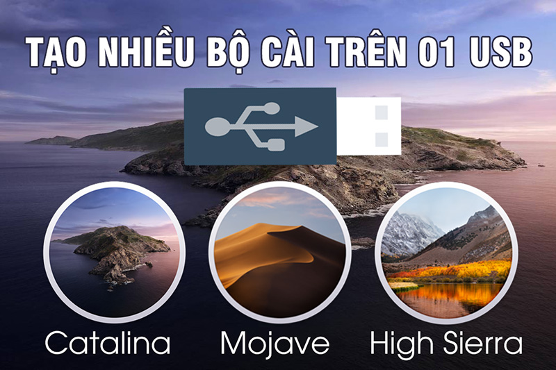 Hướng dẫn tạo nhiều bộ cài macOS trên USB/ổ cứng 1 tao nhieu bo cai tren usb