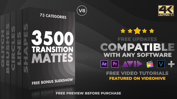 Transition Mattes Pack V8 - Premiere Pro macOS, After Effect macOS 1 ultimate transition mattes pack v8 mac